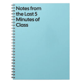 Espiral Caderno da Última Aula de 5 Minutos