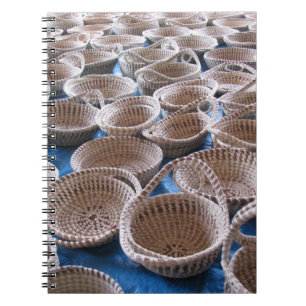 Espiral Caderno das cestas do SC Sweetgrass de Charleston