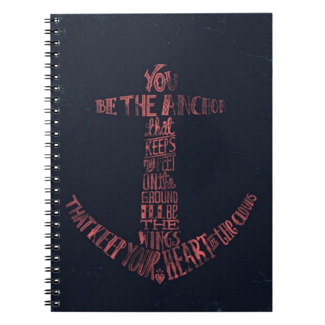 Espiral Caderno das citações da âncora (Frente)