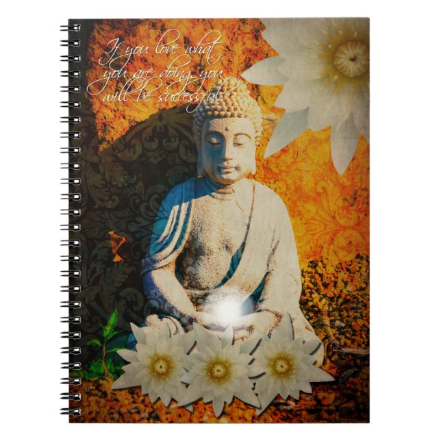 Espiral Caderno das citações de Buddha (Frente)