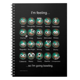 Espiral Caderno das emoções da boliche