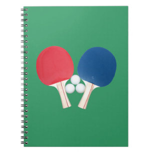 Espiral Caderno das pás e das bolas de Pong do sibilo