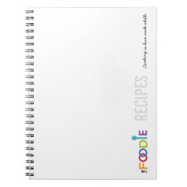 Espiral Caderno das RECEITAS de Foodie