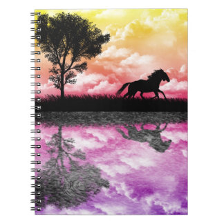 Espiral Caderno das reflexões do cavalo