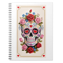 Caderno de Açúcar Caveira do Dia dos Namorados