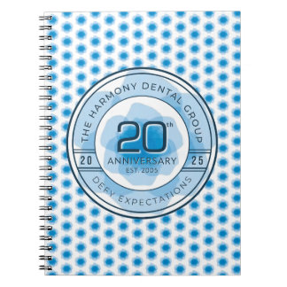 Espiral Caderno de Aniversário de 20 anos da Harmony Denta