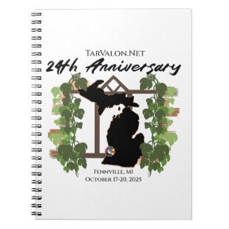 Espiral Caderno de Aniversário de 24 anos da TarValon.Net