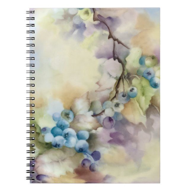 Espiral Caderno de Aquarela Mirtilo (Frente)