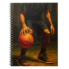 Espiral Caderno de Arte de Basquetebol - Diário de Design 