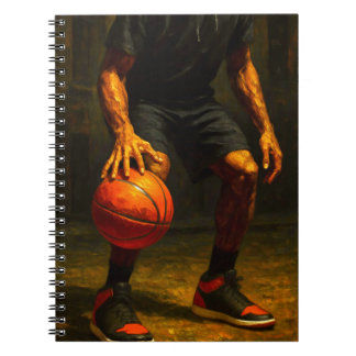Espiral Caderno de Arte de Basquetebol - Diário de Design 