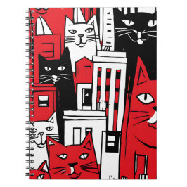Espiral Caderno de Arte de Gatos em Nova York - Gato Capri