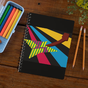 Espiral Caderno de Arte de Guitarra Colorido