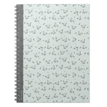 Caderno de Arte de Linha de Gato Minimalista Sage