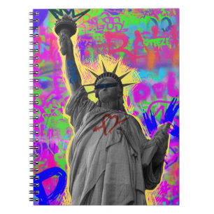 Espiral Caderno de Arte Urbana Liberty Glitch