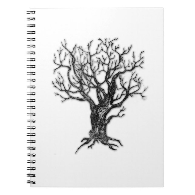 Espiral Caderno de Árvore de Inverno (Frente)