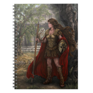 Espiral Caderno de Athena da deusa pelo arqueiro de