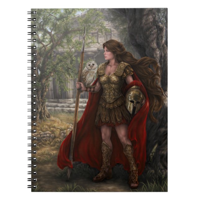Espiral Caderno de Athena da deusa pelo arqueiro de (Frente)
