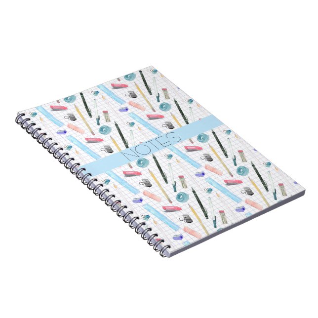 ESPIRAL CADERNO DE AULA DE MATEMÁTICA AZUL AQUA ROSA (Lado Direito)