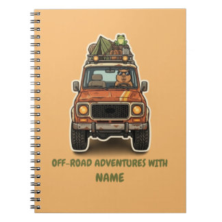 Espiral Caderno de Aventura de Camping Capivara Off-Road L