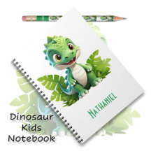 Caderno de Aventuras do Dinossauro Verde para Cria