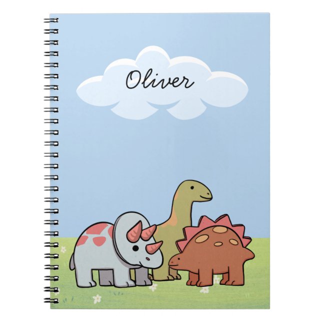 Espiral Caderno de Aventuras dos Dinossauros (Frente)