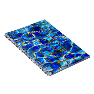 Espiral Caderno de Azulejo de Água