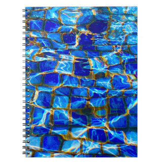 Espiral Caderno de Azulejo de Água 