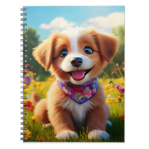 Espiral Caderno de bebê - Cachorrinho