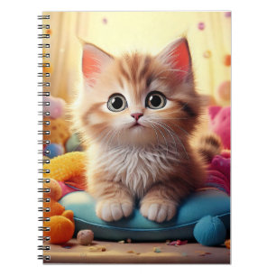 Espiral Caderno de bebé - Gato