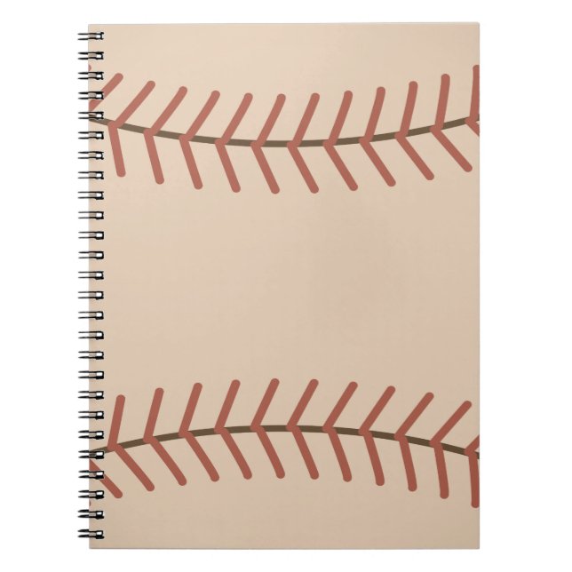 Espiral Caderno de Beisebol Vintage  (Frente)