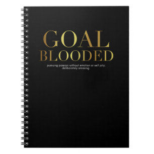 Espiral Caderno de Blooded do objetivo