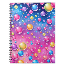 Espiral Caderno de bolhas colorido