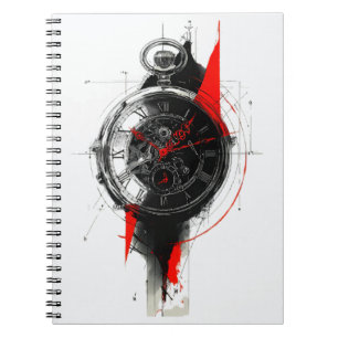 Espiral Caderno de Bolso Trash Polka Abstrato