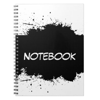 Espiral Caderno de Borrões de Tinta