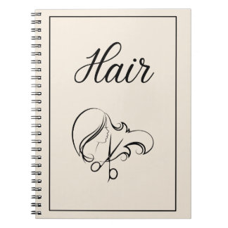Espiral Caderno de Cabelo | Caderno Bege Quente