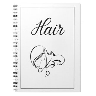 Espiral Caderno de Cabelo | Caderno Branco