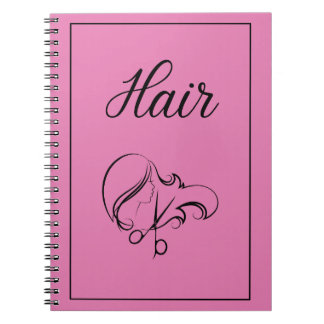 Espiral Caderno de Cabelo | Caderno Rosa Rose