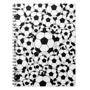 Espiral Caderno de capa de fã de futebol  Diário de bola d