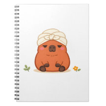 Caderno de Capivara Fofa com Toalha de Spa Turbant