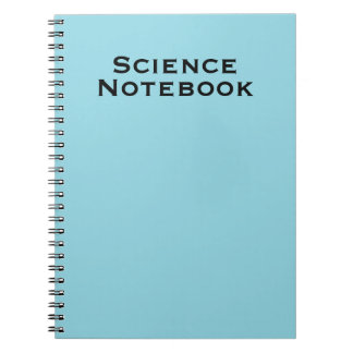 Espiral Caderno de Ciência Minimalista