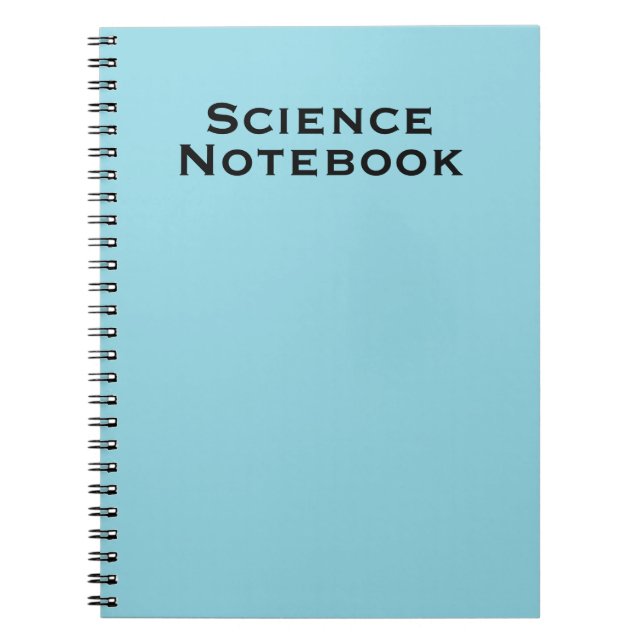 Espiral Caderno de Ciência Minimalista (Frente)