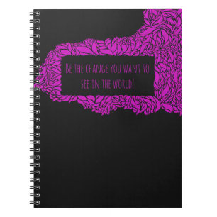 Espiral Caderno de citação motivacional