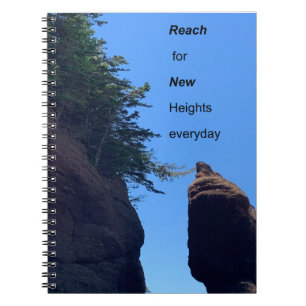 Espiral Caderno de Citação Motivacional Hopewell Rocks