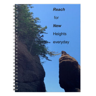 Espiral Caderno de Citação Motivacional Hopewell Rocks