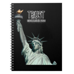 Espiral Caderno de Citações Inspiradoras da Estátua da Lib
