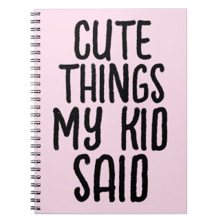 ESPIRAL CADERNO DE COISAS FOFOQUINHAS QUE MEU FILHO DISSE