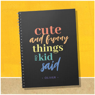 Espiral Caderno de Coisas Personalizadas que Meu Filho Dis
