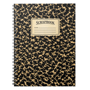 Espiral Caderno de composição vintage álbum de recortes