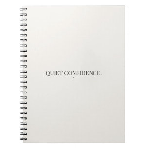 Espiral Caderno de Confiança Silenciosa – Minimalista