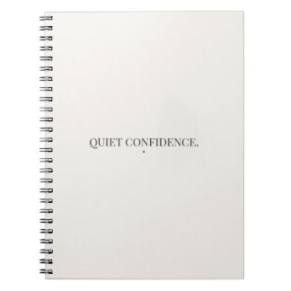 Espiral Caderno de Confiança Silenciosa – Minimalista